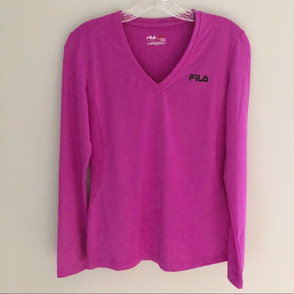 EUC Fila Work Out Long Sleeve Top